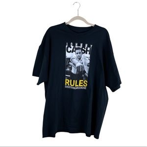 NWOT Authentic Merch Traffic Johnny Cash Rules Everything Around Me T-Shirt